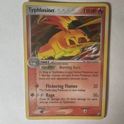 Pokemon TCG Typhlosion EX Unseen Forces Holo Rare 110 HP Eng 2005 17/115 - Image 1