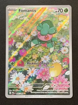Fomantis 085/084 - Illustration Rare - Pitch Black - Pokemon TCG - Minor Defect - Image 1