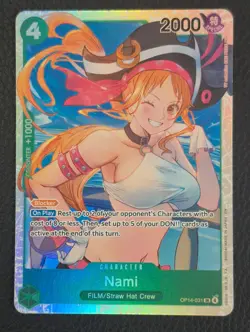 Nami SR OP14-031 The Azure Sea's Seven Foil One Piece TCG - Image 1