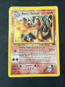 Pokemon TCG Blaine's Charizard 2/132 Gym Challenge Holo Rare Eng 2000 100HP - Image 1