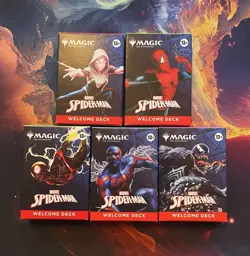 Magic The Gathering x Spider-Man Magic the Gathering Welcome Deck Set Of 5 - Image 1