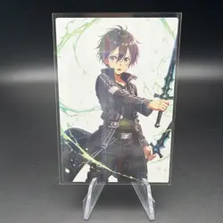 Kirito SAO Holographic Anime Collectible Trading Card - Image 1