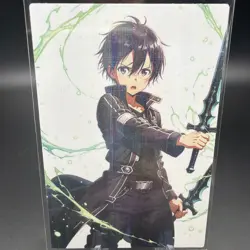 Kirito SAO Holographic Anime Collectible Trading Card - Image 2