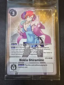 Nokia Shiramine SEALED FOIL Box Topper - BT5-092 - Digimon Card Game - Image 2