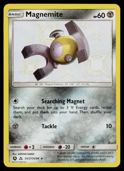 Pokemon Card Hidden Fates Shiny Vault Magnemite SV27/SV94 Holo Rare - Image 1