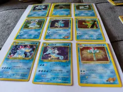 Nintendo Pokemon TCG 9-Card Water Holo Prerelease Lot Poliwrath Vaporeon - Image 2