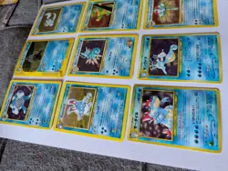 Nintendo Pokemon TCG 9-Card Water Holo Prerelease Lot Poliwrath Vaporeon - Image 4