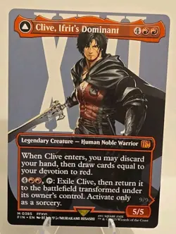 Clive, Ifrit's Dominant (Borderless) (0385) MTG Final Fantasy Regular - Image 1