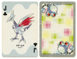 2000 Skarmory Jack of Clubs Pokemon Silver Part 2 Playing Card Japan Original - Image 1