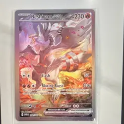 Reshiram EX 166/086 Full Art Holo Ultra Rare Pokemon TCG Card - English - Image 1