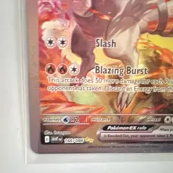 Reshiram EX 166/086 Full Art Holo Ultra Rare Pokemon TCG Card - English - Image 5