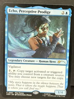 MTG Marvel Super Heroes ECHO, Perspective Prodigy promo Card. - Image 1