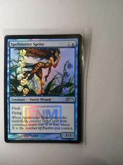 RUSH ENGLISH Friday Night Magic Promos - Spellstutter Sprite [EX] MTG FNM - Image 1