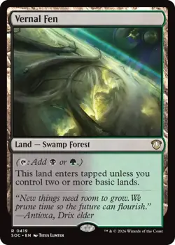 MTG - [SOC - 419 ] Vernal Fen - Commander: Secrets of Strixhaven - Image 1