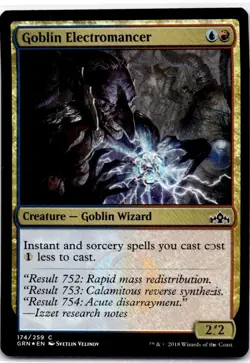 Magic The Gathering Goblin Electromancer HOLO Common #174 - Image 1