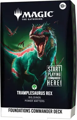 Magic The Gathering Foundations Commander Deck Tramplesaurus Rex SEALED MTG TCG - Image 1