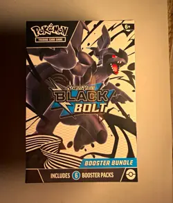 Pokemon TCG Scarlet & Violet—Black Bolt Booster Bundle 6 Packs English 2025 - Image 1