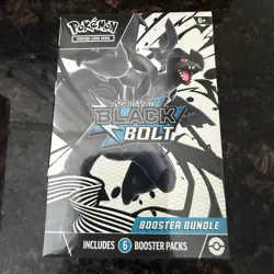 Pokemon TCG Scarlet & Violet Black Bolt Booster Bundle 6 Packs English 2025 - Image 1
