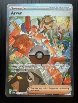 Pokemon Arven 235/091 Special Illustration Rare Trainer Paldean Fates (NM) - Image 1