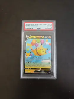 2021 Pokemon Celebrations # 006 Flying Pikachu V PSA 8 - Image 1