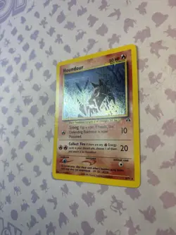 *Swirl* Houndour 5/75 Neo Discovery Holo Rare English 2001 -LP- - Image 2
