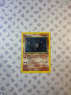 *Swirl* Houndour 5/75 Neo Discovery Holo Rare English 2001 -LP- - Image 4