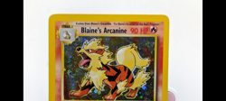 Blaine's Arcanine Unlimited Holo Gym Challenge 1/132 Heavily Played *SWIRL* - Image 3