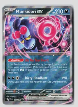 Munkidori ex 037/064 Double Rare Shrouded Fable Pokemon Holo NM - Image 1