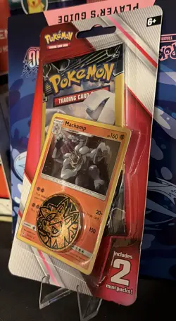 Pokemon TCG Team Up / Lost Thunder Blister - 3 Card Mini Booster Pack - Machamp - Image 2