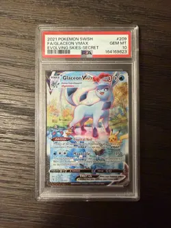 Glaceon VMAX 209/203 Evolving Skies 2021 Alt Art Secret PSA 10 GEM MINT Pokemon - Image 3