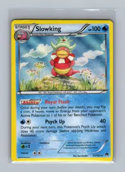 Slowking 21/122 Holo Rare BREAKpoint Pokemon Heavily Played - Image 1