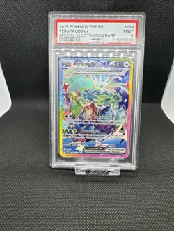 2025 POKEMON PRE EN-PRISMATIC EVOLUTIONS #169 TERAPAGOS EX SPECIAL ILLUST PSA 9 - Image 1
