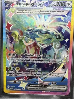 2025 POKEMON PRE EN-PRISMATIC EVOLUTIONS #169 TERAPAGOS EX SPECIAL ILLUST PSA 9 - Image 4