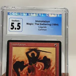 MTG - Legends - Immolation - CGC 5.5 - Image 3