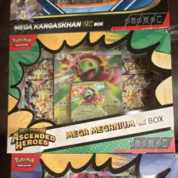 Pokemon TCG Mega Evolution Ascended Heroes EX Box Feraligatr Meganium Kangaskhan - Image 2