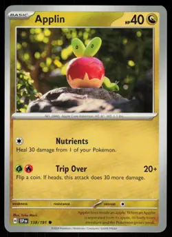 Applin 138/191 Common Surging Sparks Pokemon Near Mint - Image 1