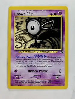 Unown [F] 2001 Pokemon Neo Revelation Unlimited Uncommon #48/75 * Near Mint - Image 1