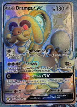 Drampa GX SV80/SV94 Shiny GX Rare Hidden Fates Shiny Vault Pokemon Holo NM - Image 1
