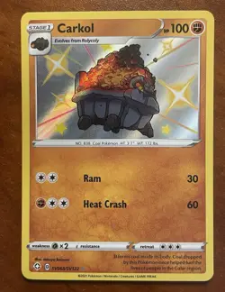 The Pokemon Company-Carkol-Shining Fates Shiny Vault-SV068/SV122-Holo-NM - Image 1