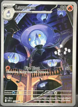 2025 Pokemon White Flare Lampent Illustration Rare #102/086 - Image 1