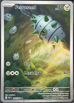 22025 Pokemon White Flare Ferroseed Illustration Rare #148/086 - Image 1