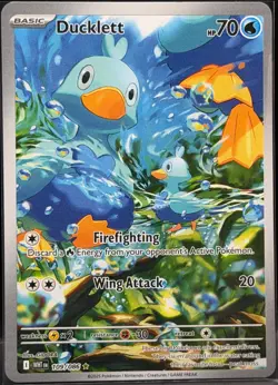 2025 Pokemon White Flare Ducklett Illustration Rare #109/086 - Image 1
