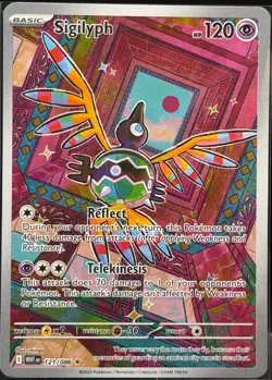 2025 Pokemon White Flare Sigilyph Illustration Rare #121/086 - Image 1