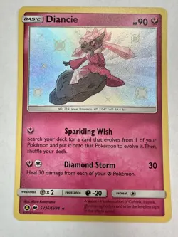 Pokemon TCG Hidden Fates 2019 - Diancie SV36/SV94 / Shiny Holo Rare NM/M - Image 1