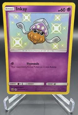 Pokemon TCG Inkay Shiny Vault Holo Rare SV17/SV94 Hidden Fates SM - Image 1