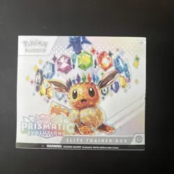 Pokemon TCG Scarlet & Violet Prismatic Evolutions ETB Elite Trainer Box Sealed - Image 1