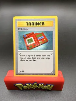 1999 Pokemon Game Base Set 1st Edition Shadowless #87/102 Pokedex NM - Image 1