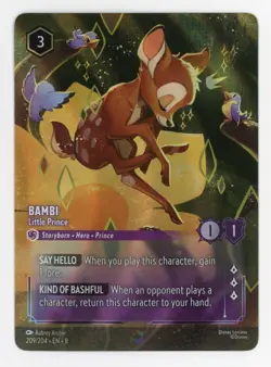 Bambi - Little Prince Enchanted 209/204 Enchanted Reign of Jafar Lorcana - Image 1