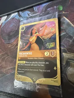 Disney Lorcana Pocahontas Guiding the Tribe Prerelease Promo Attack Of The Vine - Image 3