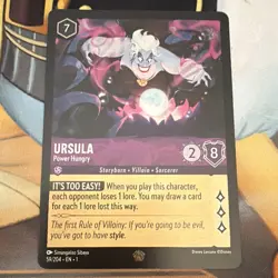 Disney Lorcana Ursula Power Hungry The First Chapter 59/204 EN Foil. - Image 1